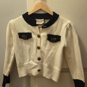 Gucci Cream and Black Cardigan